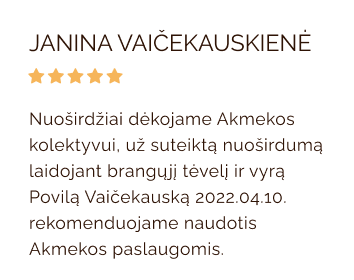Atsiliepimas Akmeka 1